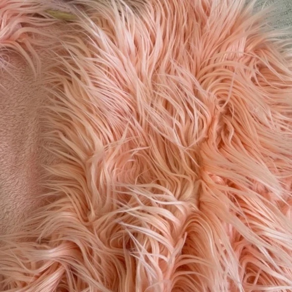 Missguided Pink Faux Fur Jacket, Size 10 - Picture 3 of 4